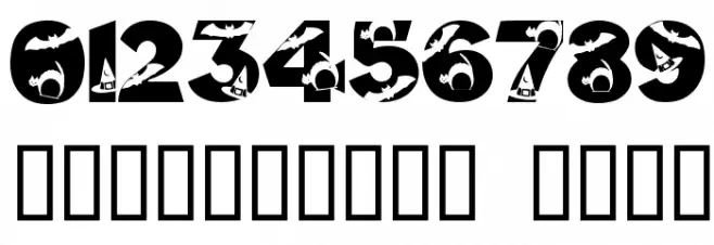 HalloweenKiddyFont Schriftart Anderer Schreiben