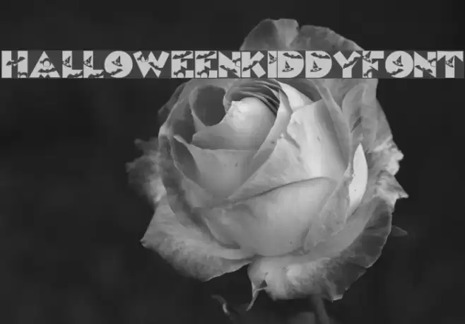 HalloweenKiddyFont Schriftart examples