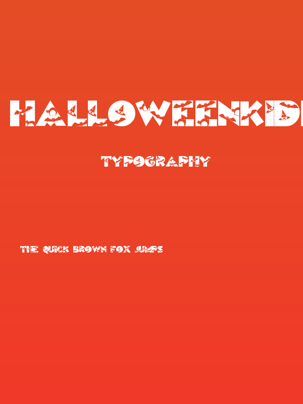 HalloweenKiddyFont Poster