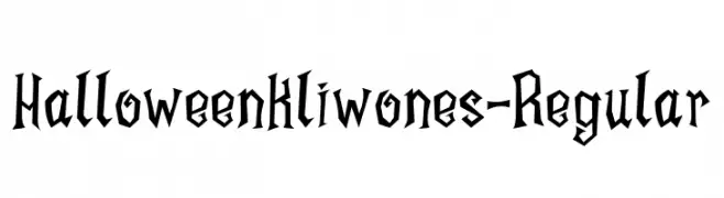 HalloweenKliwones-Regular  免费字体下载
