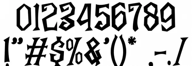 HalloweenKliwones-Regular Font OTHER CHARS