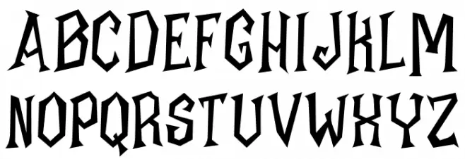 HalloweenKliwones-Regular 字体 大写