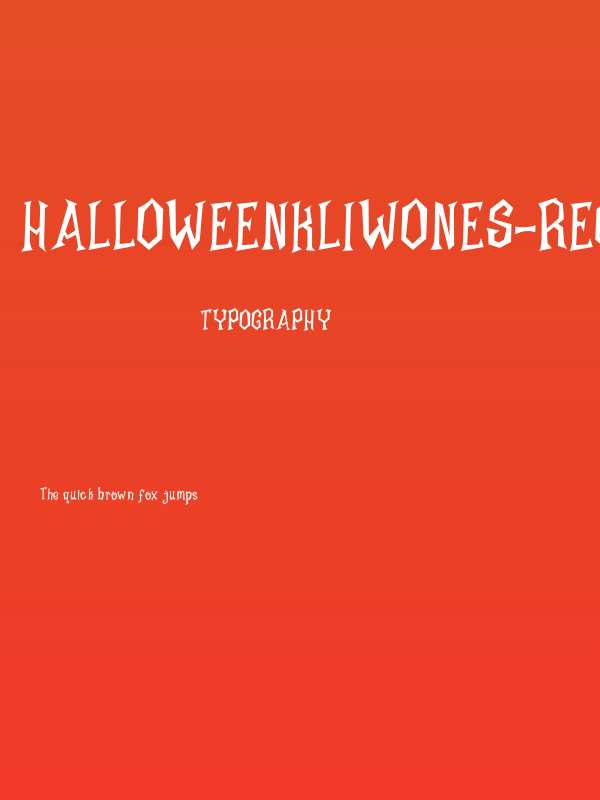 HalloweenKliwones-Regular Poster