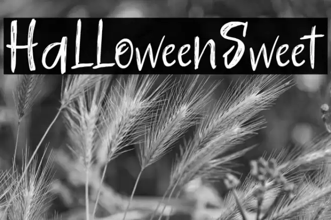 HalloweenSweet Font examples