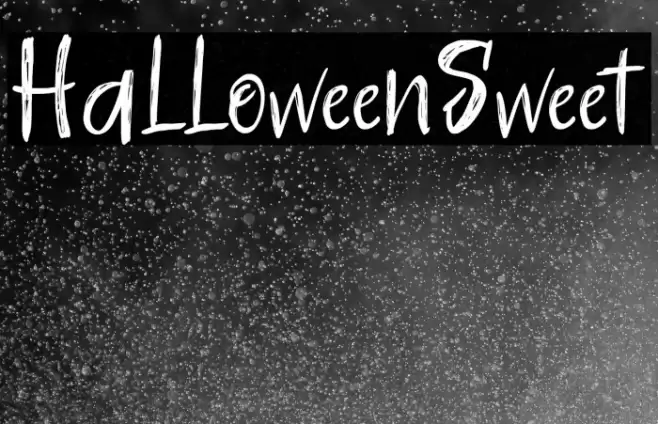 HalloweenSweet Font examples