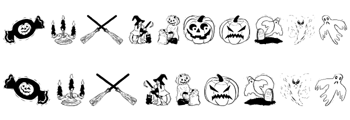 HalloweenTwo Font OTHER CHARS