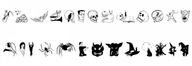 HalloweenTwo Schriftart Groß