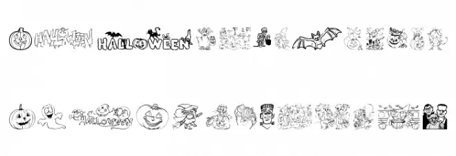 Halloween Fuentes MINÚSCULAS