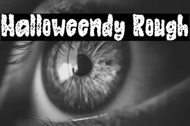 Halloweendy Rough Font examples