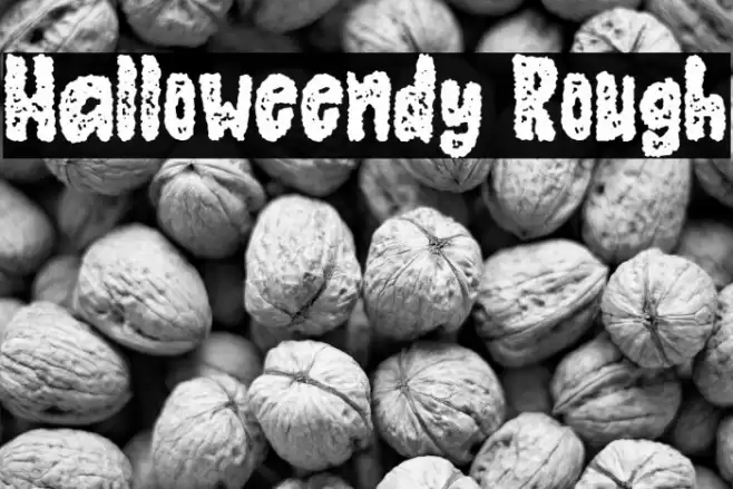 Halloweendy Rough Font examples