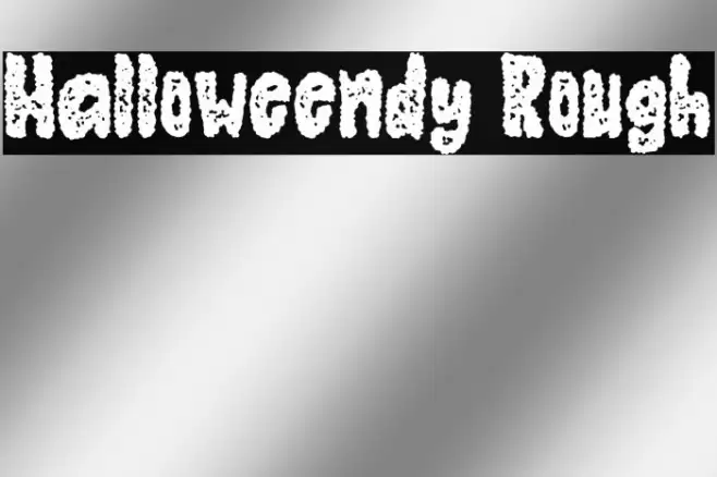 Halloweendy Rough Font examples