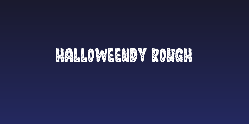 Halloweendy Rough Social Header