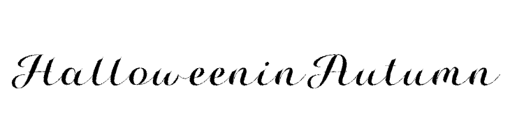 HalloweeninAutumn  Frei Schriftart Herunterladen