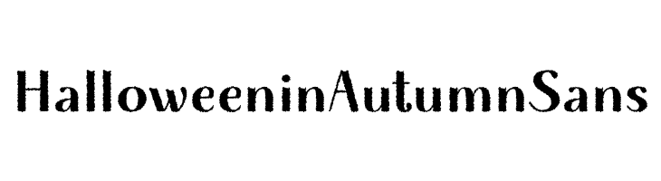 HalloweeninAutumnSans  Frei Schriftart Herunterladen