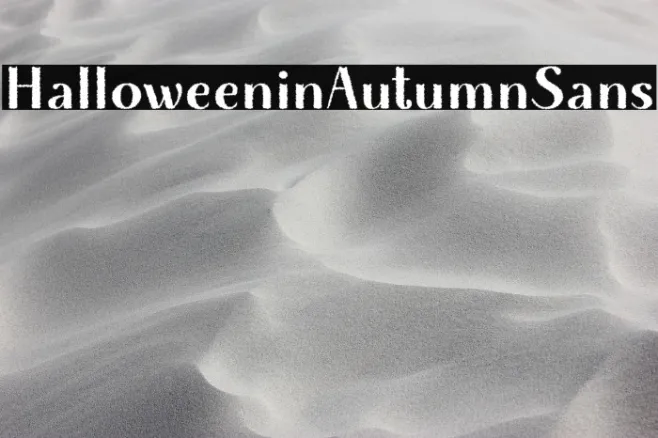 HalloweeninAutumnSans Example 1