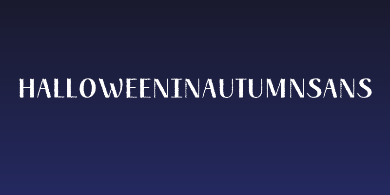 HalloweeninAutumnSans Social Header