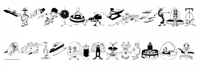 HalloweensUfos Fonte MAIÚSCULAS