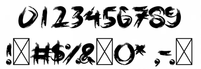 Halloweins Font OTHER CHARS