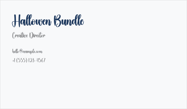 Hallowen Bundle Business Card