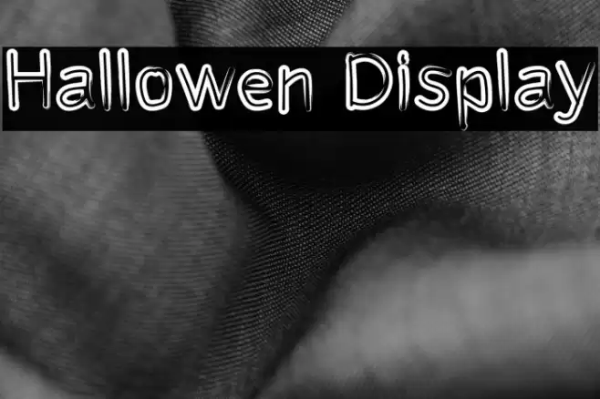 Hallowen Display Font examples