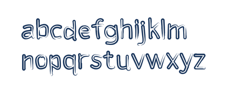 Hallowen Display Lowercase