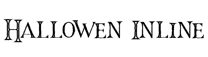 Hallowen Inline  नि: शुल्क फ़ॉन्ट्स डाउनलोड
