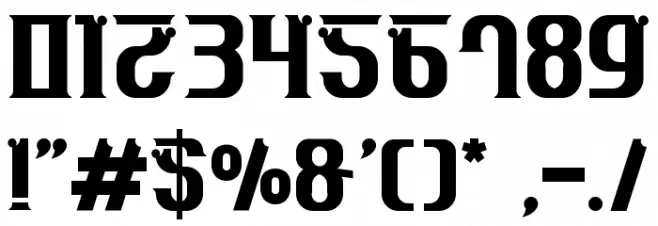 Hallowen Metoys Font OTHER CHARS