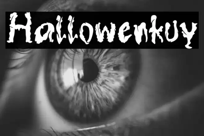 Hallowenkuy Font examples