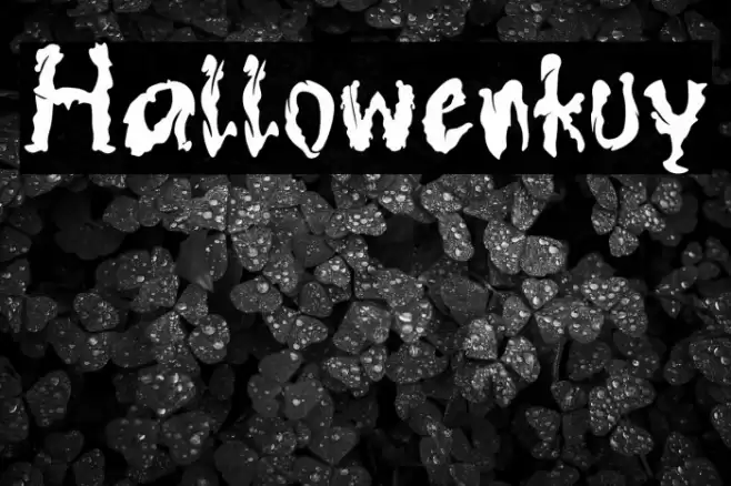 Hallowenkuy Font examples