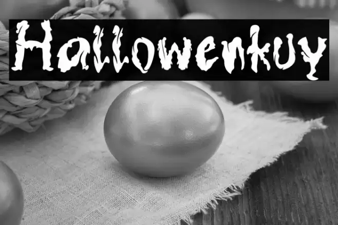 Hallowenkuy Font examples