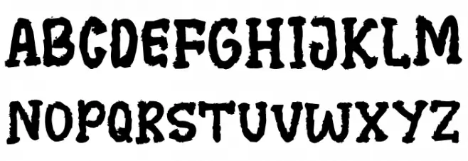 Hallowin Schriftart Groß