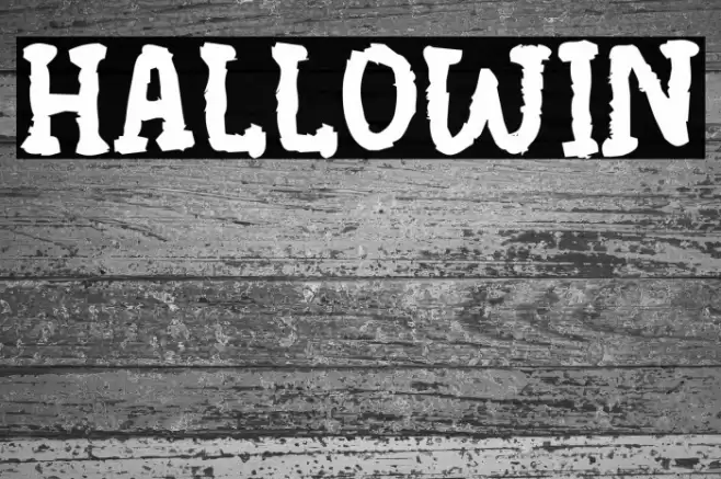 Hallowin Font examples