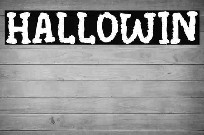 Hallowin Font examples