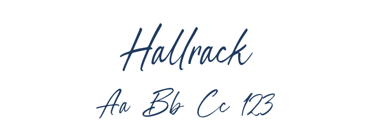 Hallrack Font Preview