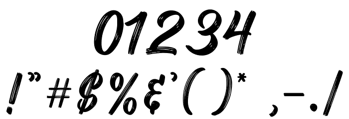 Hallway Font OTHER CHARS