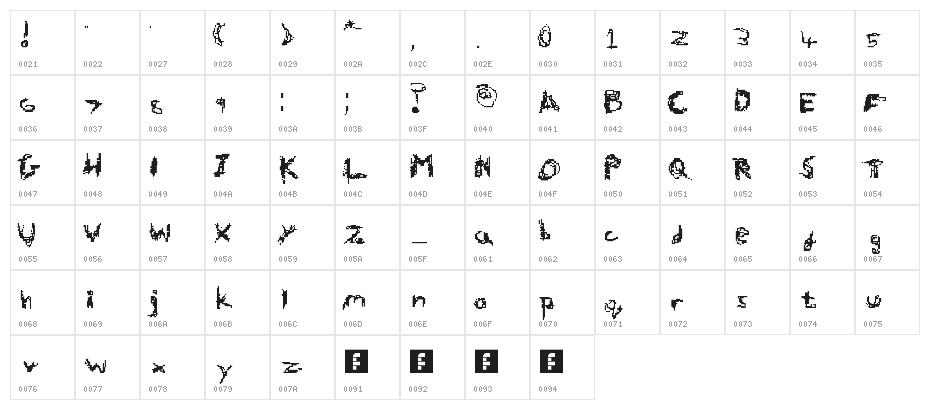 Hallworth Regular Character Map