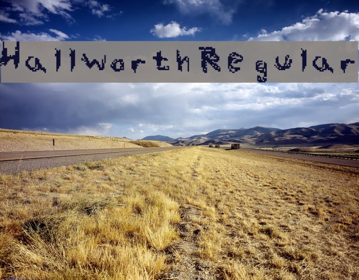 Hallworth Regular Font examples