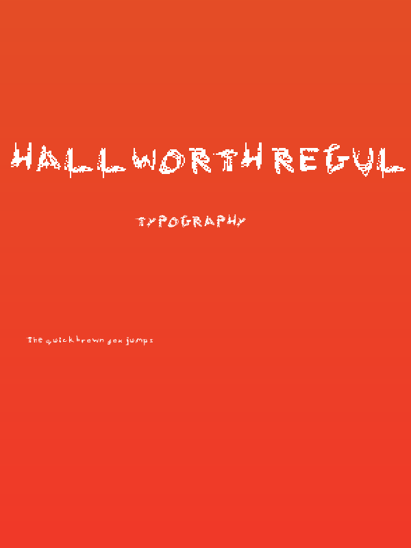 Hallworth Regular Poster