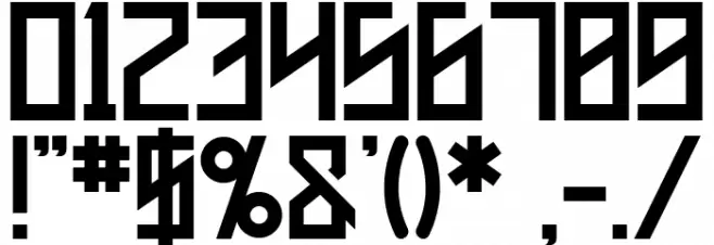 Hallyda Demo Font OTHER CHARS