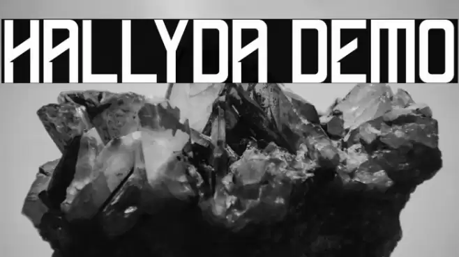 Hallyda Demo Font examples