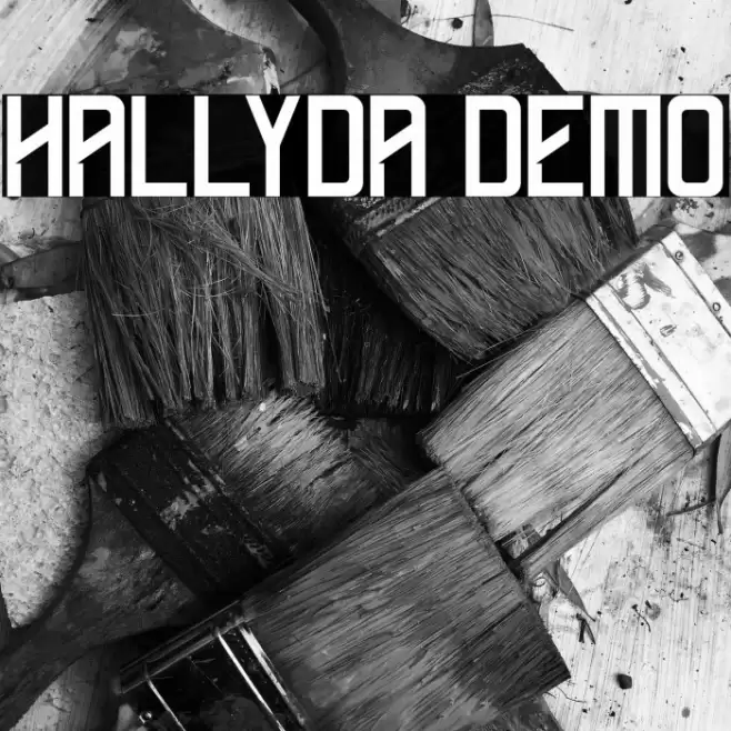Hallyda Demo Font examples