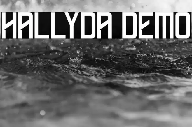 Hallyda Demo Font examples