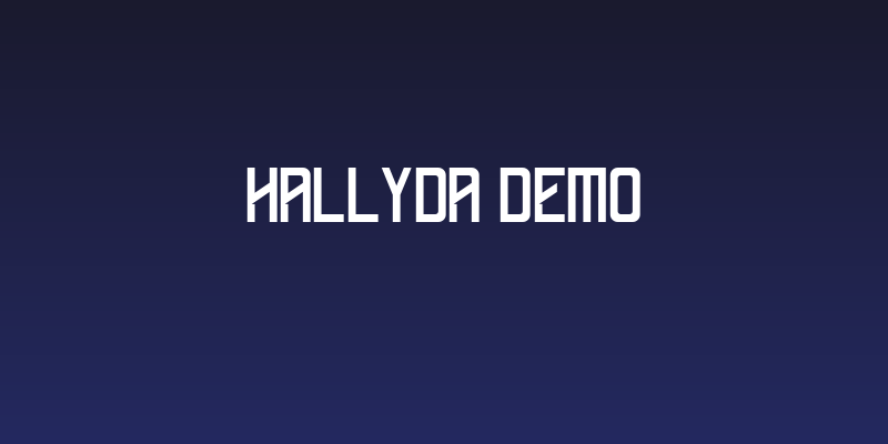 Hallyda Demo Social Header