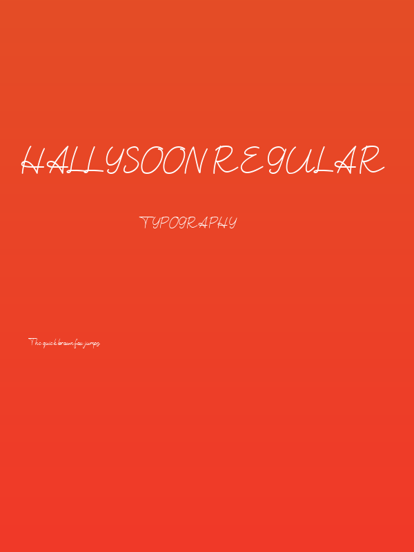 Hallysoon Regular Poster