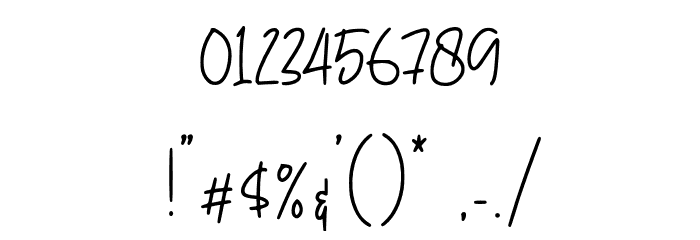 Hallywood Font OTHER CHARS