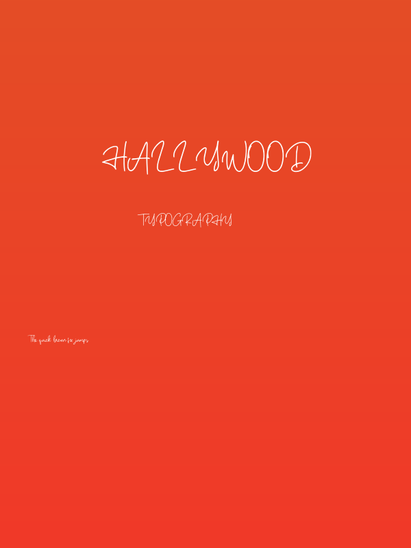 Hallywood Poster