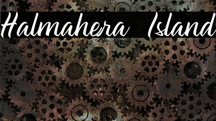 Halmahera Island Font examples