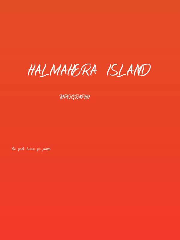 Halmahera Island Poster