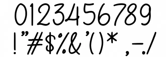 Halmera Font OTHER CHARS