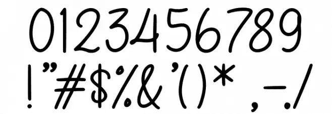 Halmera Font OTHER CHARS